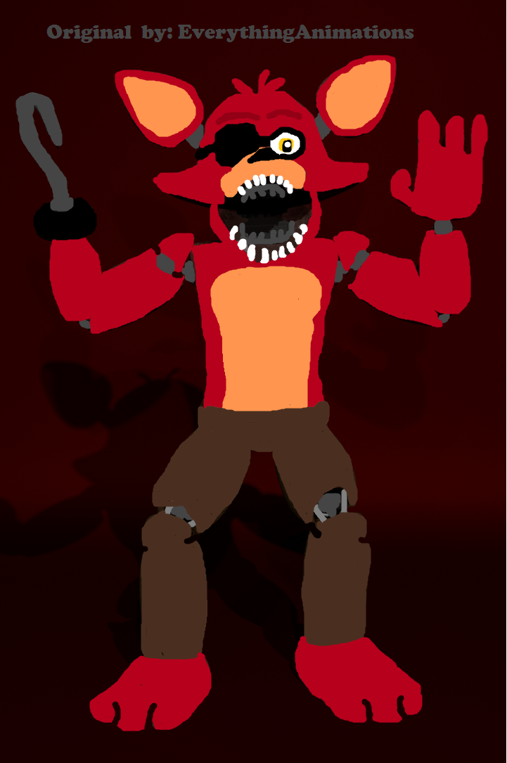 Pixilart - fnaf 2 withered foxy by julaino