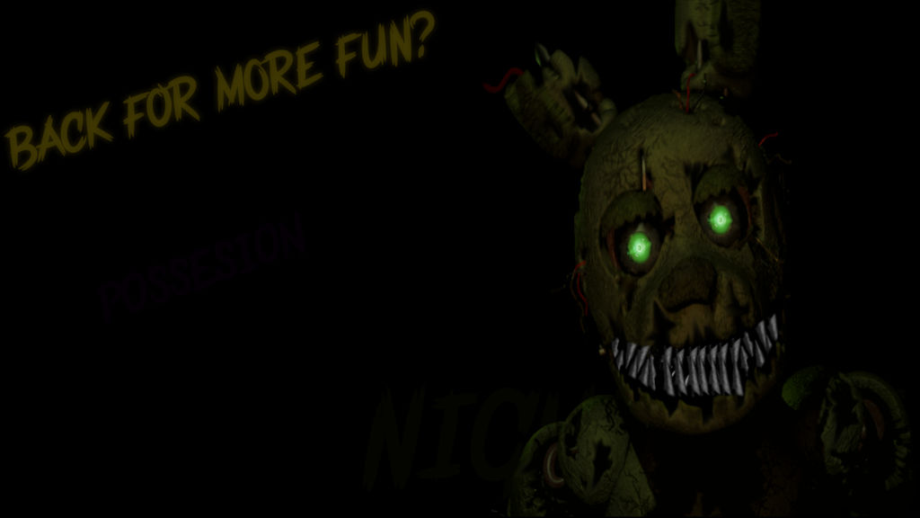 Springtrap Teaser Nightmare Springtrap Teaser by JustinCalhoun on DeviantArt