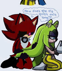 Metal the hedgehog x surge the tenrec