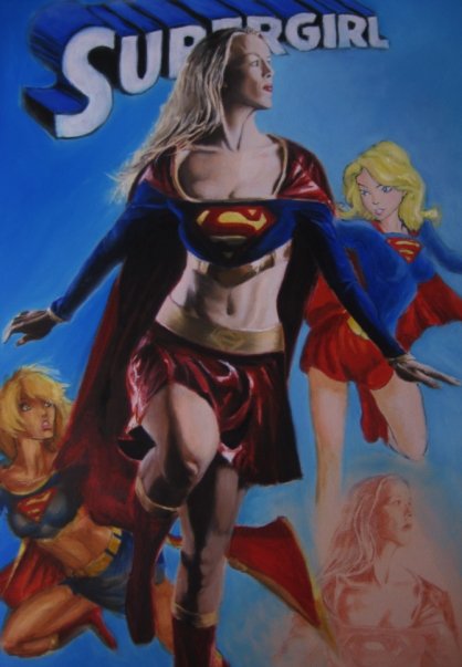 Supergirl Painting