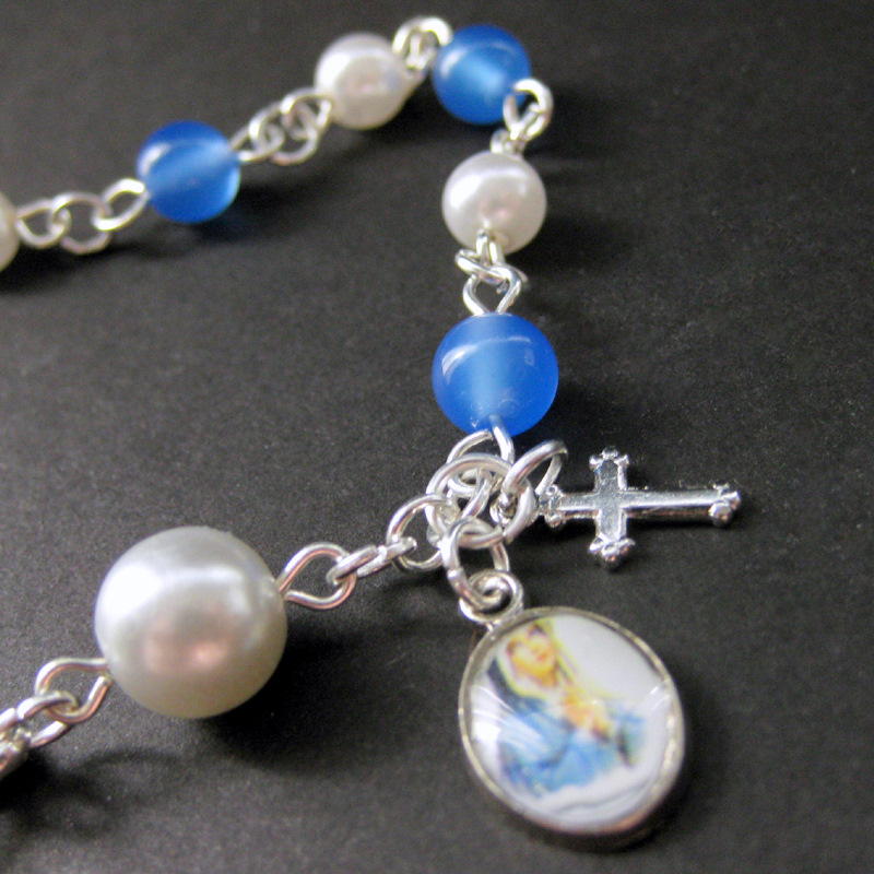 Blue Lagoon Rosary Bracelet