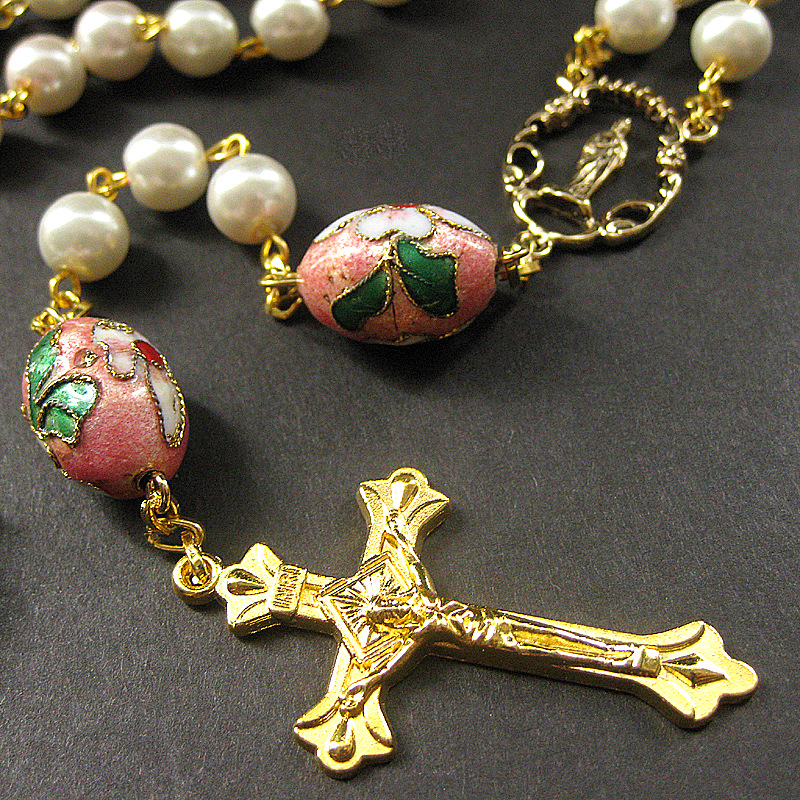 Cherry Blossom in Pink Rosary