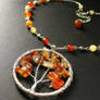 Autumn Leaves Agate Necklace