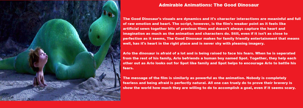 Admirable Animations The Good Dinosaur.