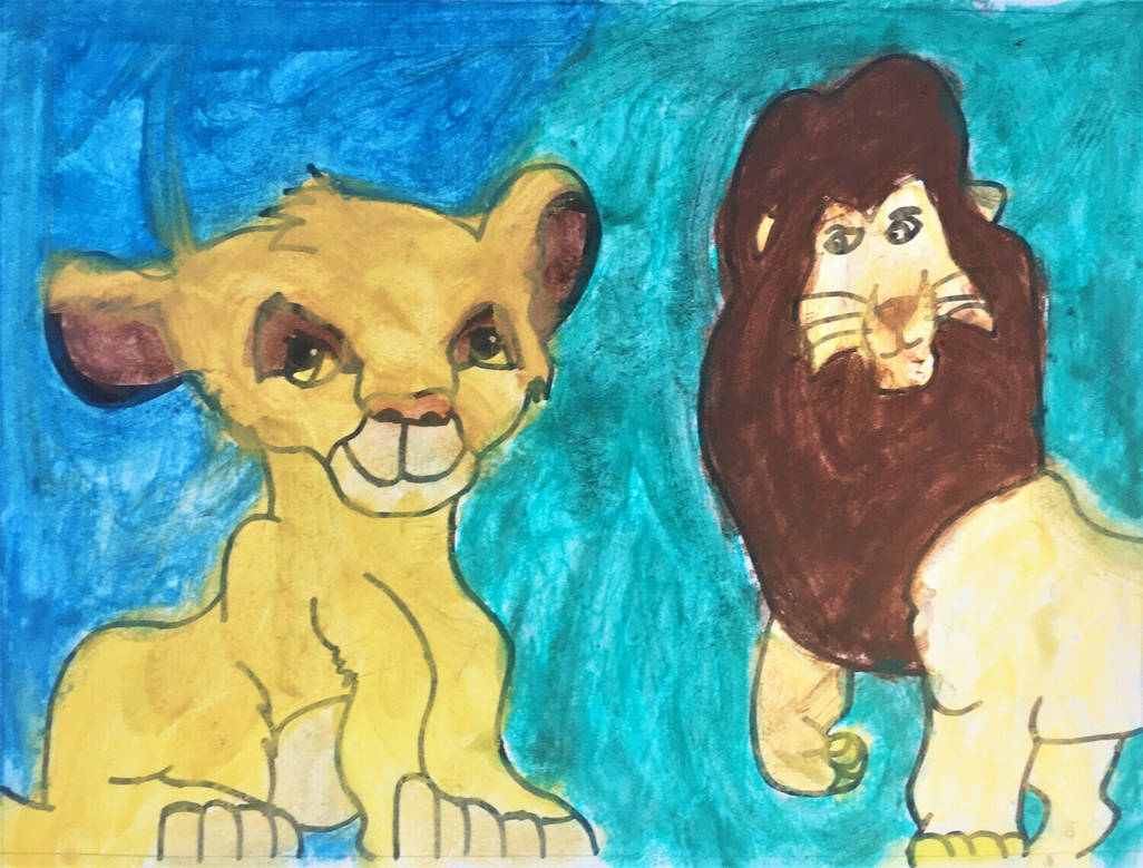 Musafa Simba Drawable Simba Mufasa. by Jules2005 on DeviantArt