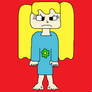 Digital Cartoon Girl In Pajamas.