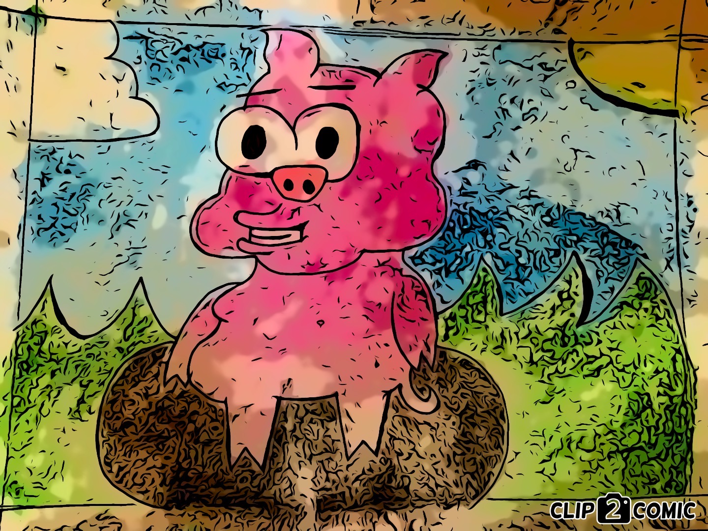 Cartoon Pig Drawing. by Jules2005 on DeviantArt
