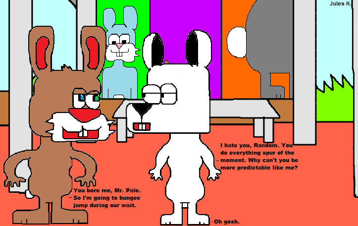 One Random Rabbit Bus Stop Antics 3. by Jules2005 on DeviantArt