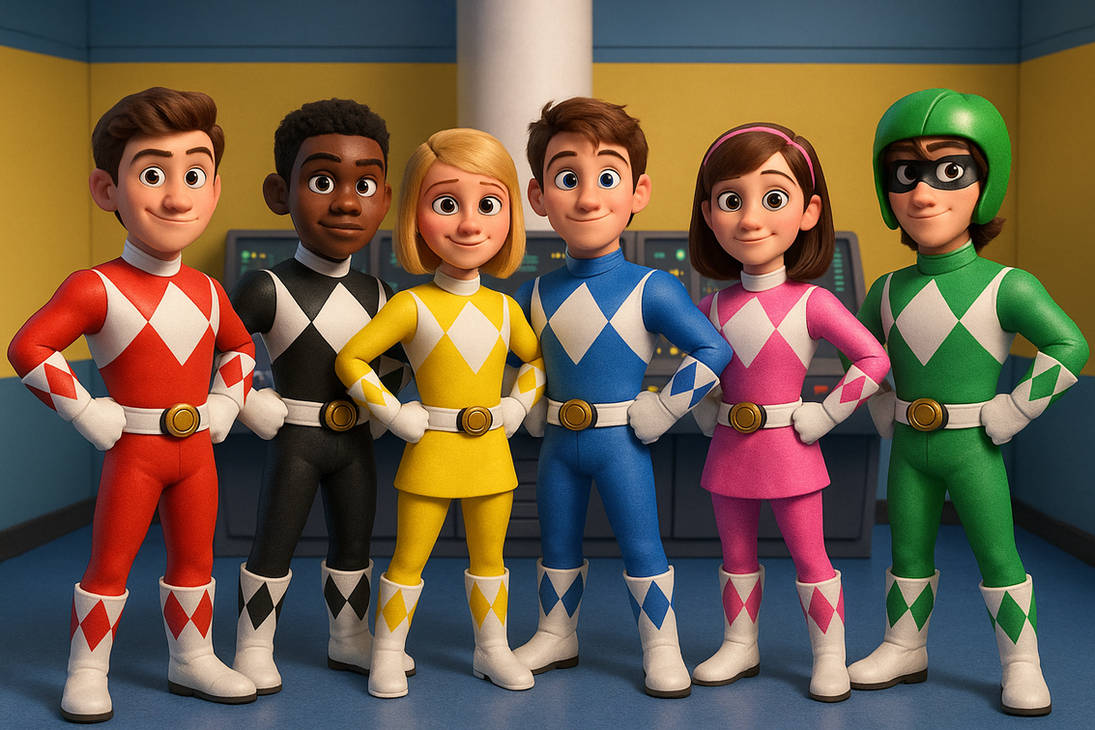 Pixar Mighty Morphin Power Rangers 2. by Jules2005 on DeviantArt