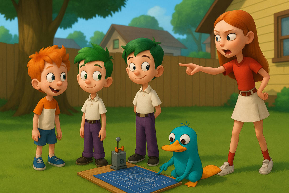 Ferrb Pixar Phineas And Ferb. by Jules2005 on DeviantArt