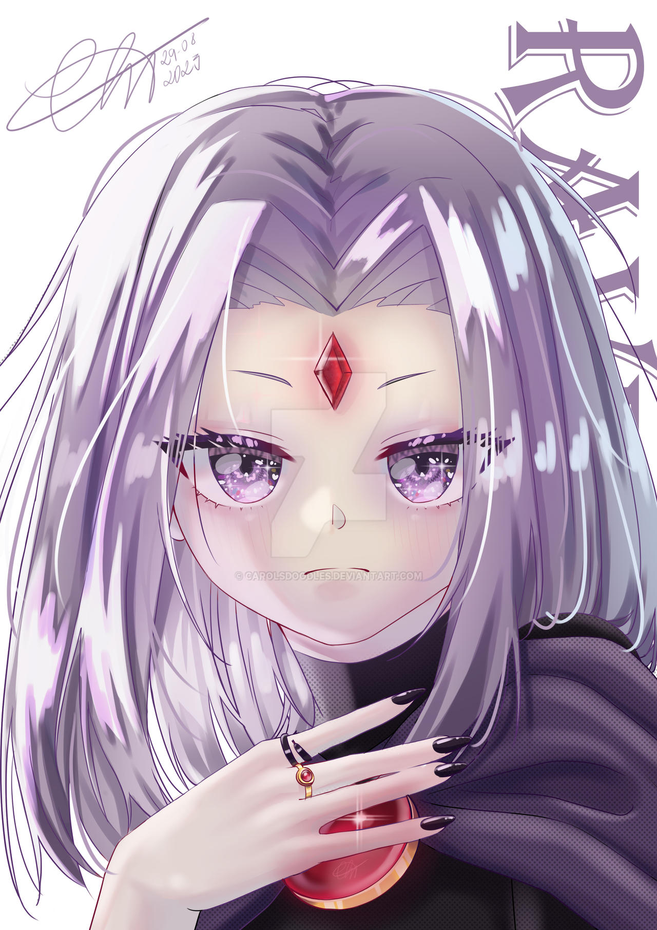 RAVEN - teen Titans - fanart by Carolsdoodles on DeviantArt