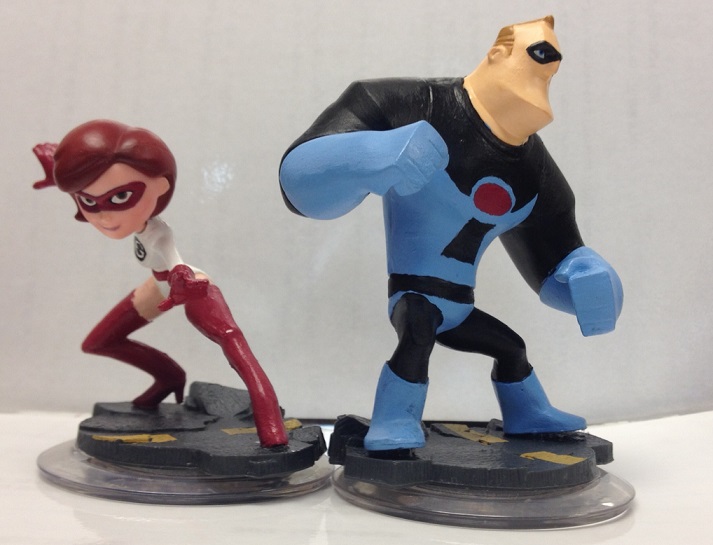 Custom Disney Infinity Elastigirl + Mr. Incredible