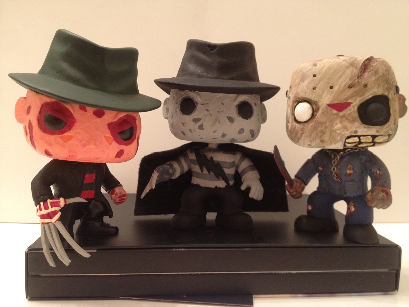 Custom Horror Pop! Freddy Krueger + Jason Voorhees