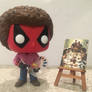 Custom Bob Ross Deadpool Funko Pop!