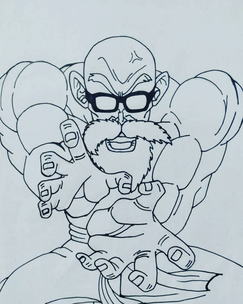 Maestro Roshi Drawing maestro roshi by Deadpoolin on DeviantArt