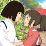 Haku and Chihiro : Spirited Away