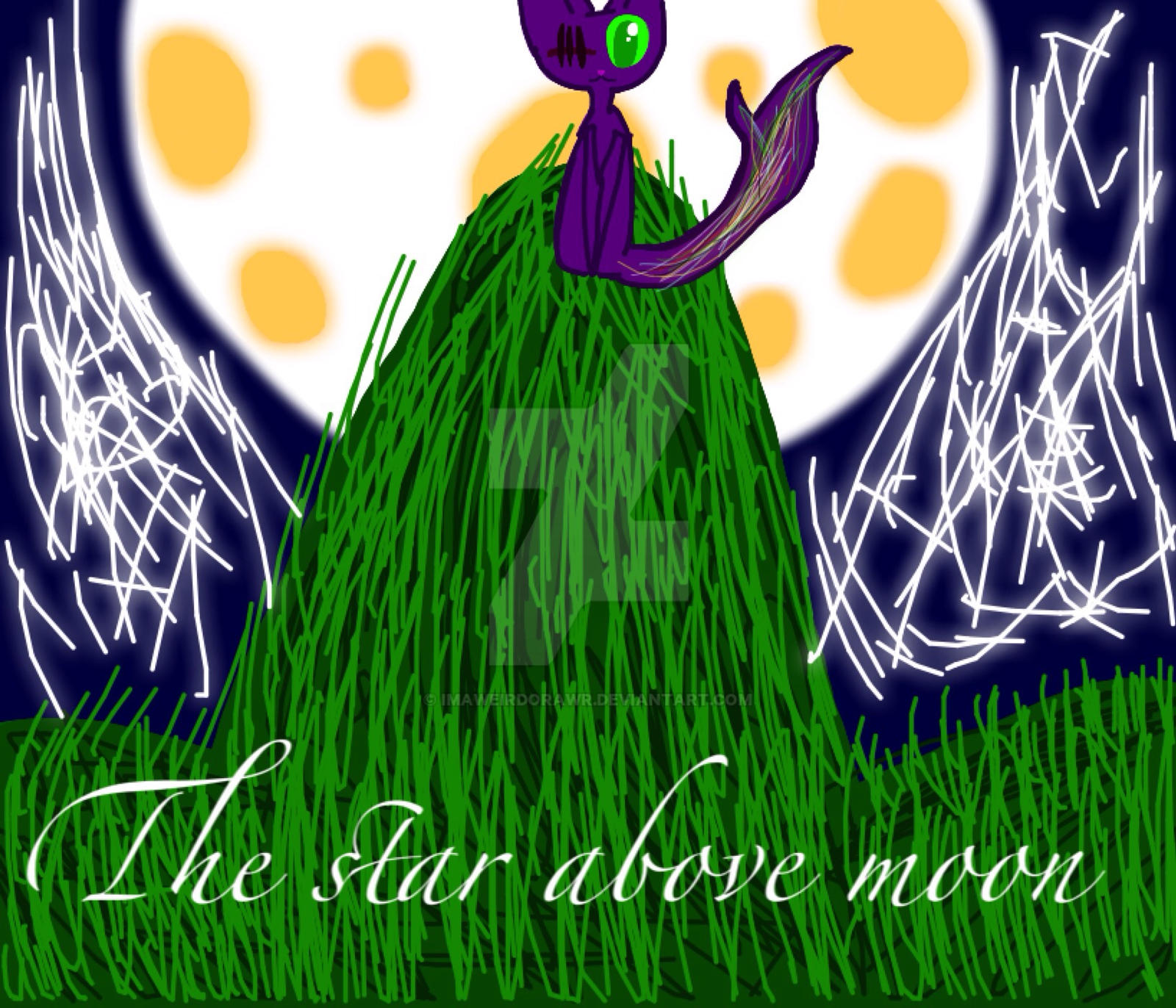 The star above Moon by Imaweirdorawr on DeviantArt