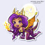 Chibi Cosplay Spyro Sticker