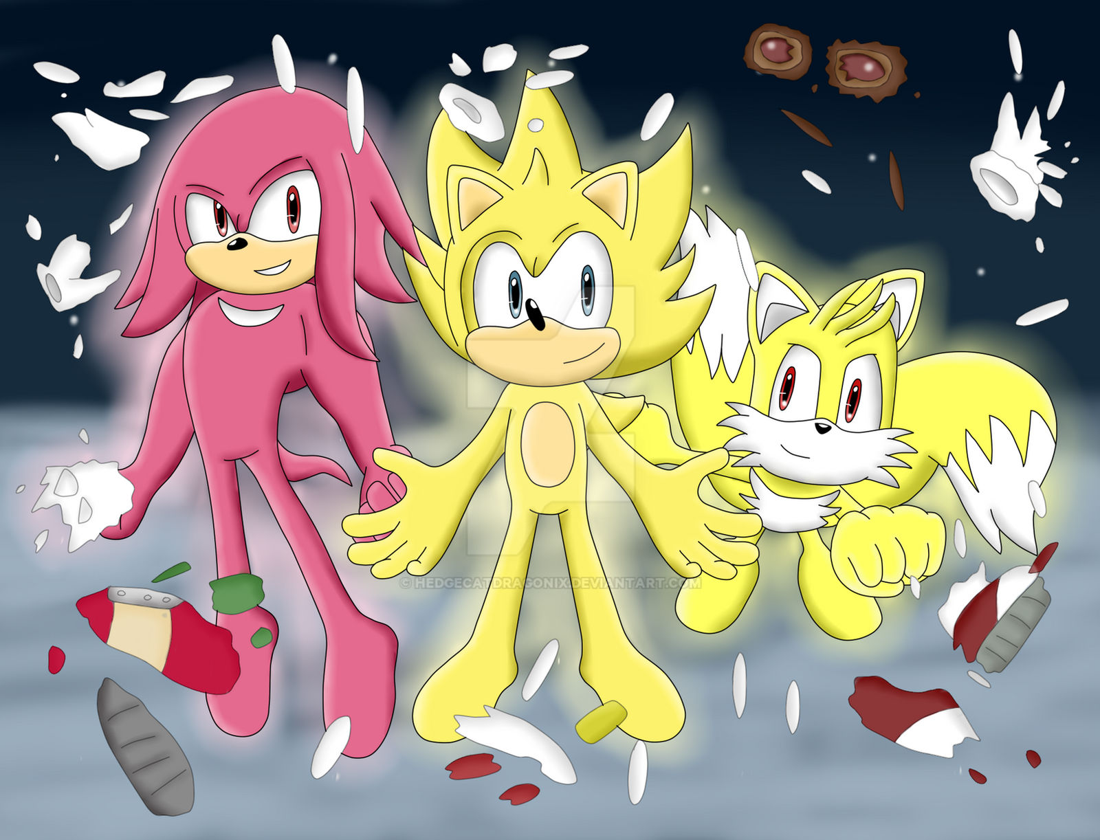 Sonic Tails And Knuckles Sonic Movie