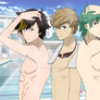 Free! OCs - Junichi, Kenji + Kotaro