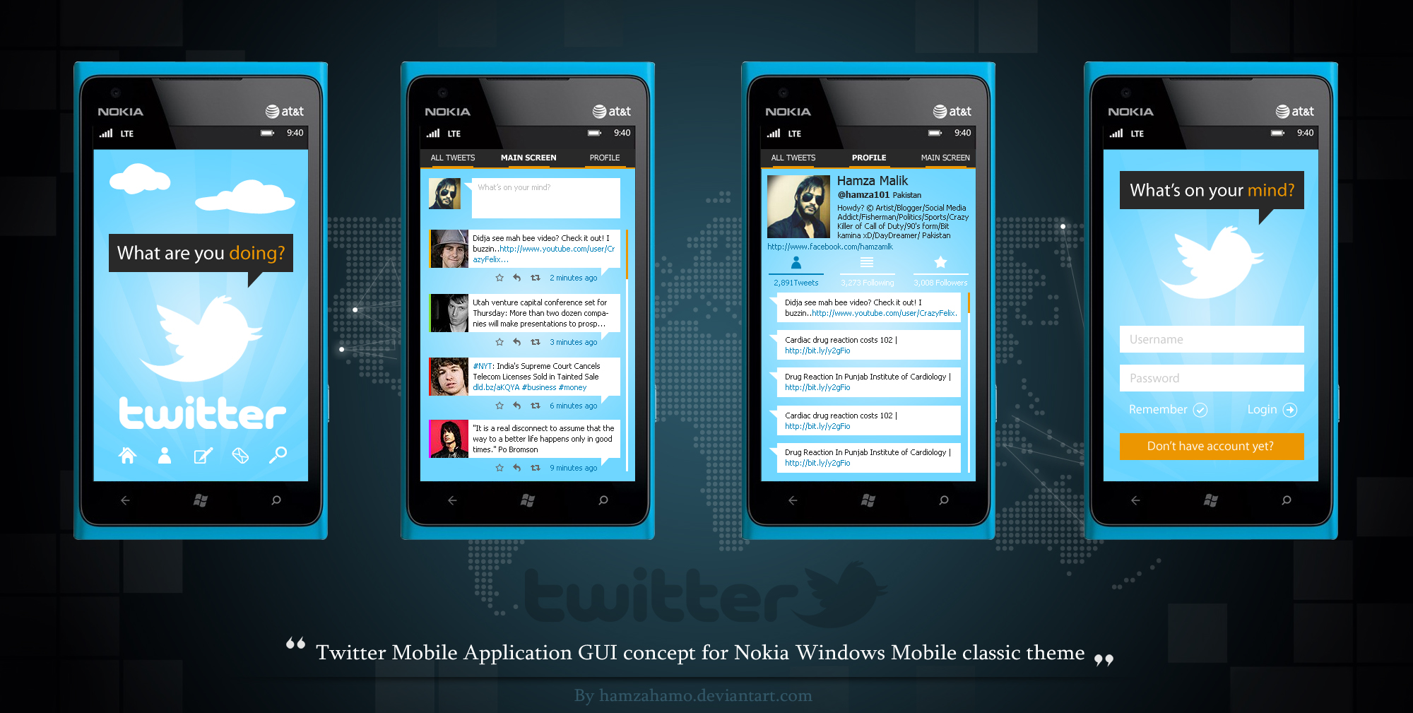gui concept of twitter nokia windows mobile by hamzahamo on deviantart