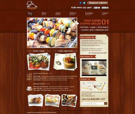 Catering Website