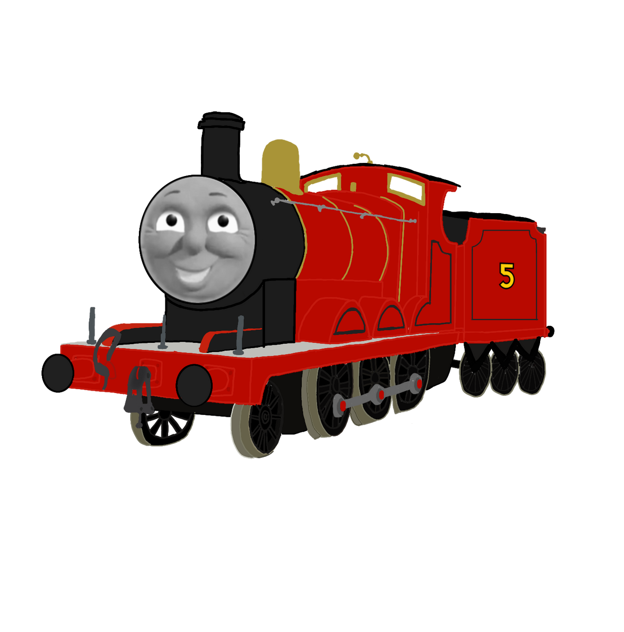 James the red engine by Thomasmariofan10825 on DeviantArt