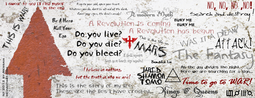 30 Seconds To Mars - Facebook Timeline Cover Pic by Nessaia on DeviantArt