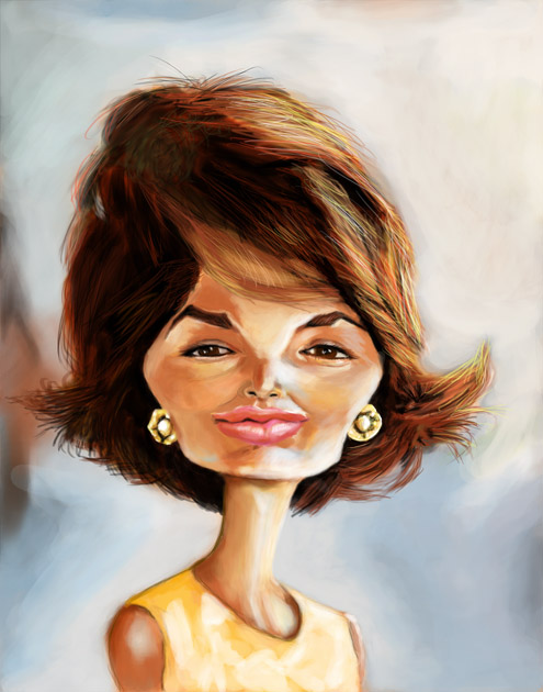 Jacqueline Onassis Caricature