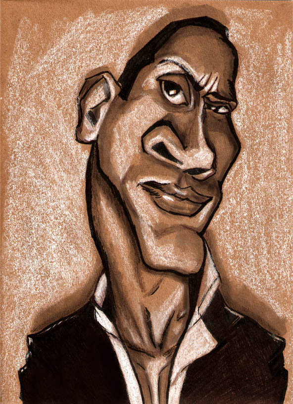 Dwayne Johnson Caricature