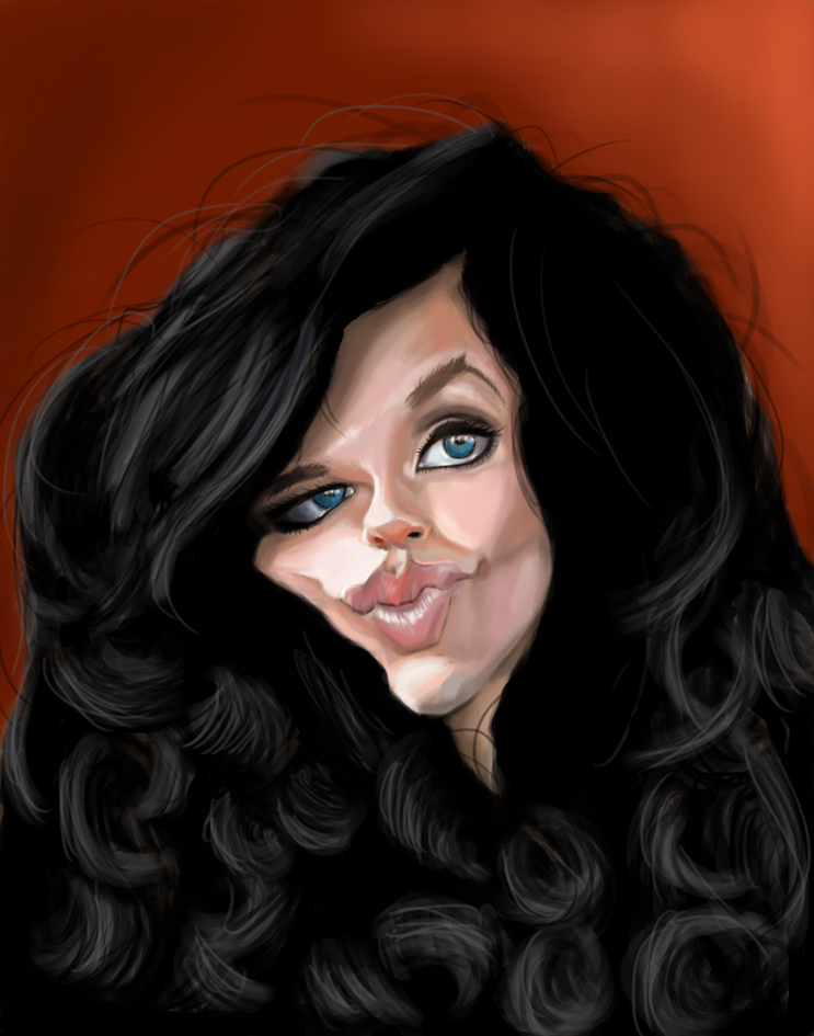 Curls Caricature