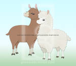 Alpaca and Llama from Polar Bear Cafe by junosama