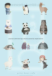 Polar Bear Cafe Print