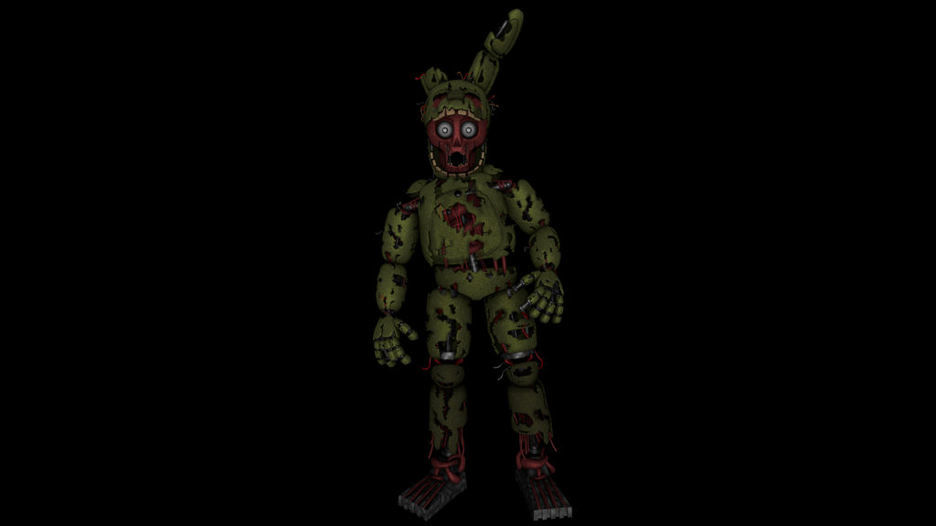Springtrap Pose ( With Mask Up ) by Fazbearmations on DeviantArt
