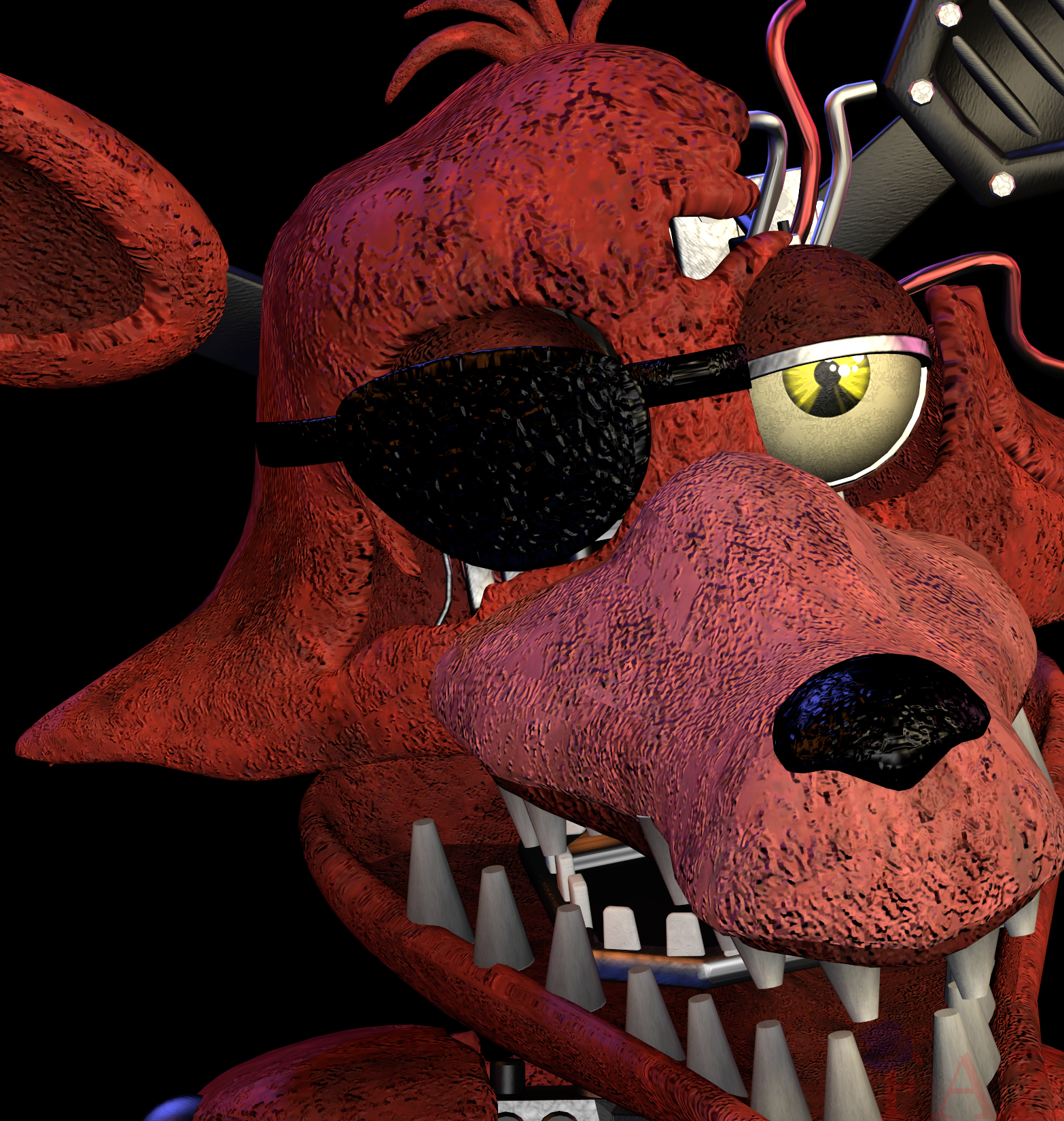 FNAF 2 - Withered Foxy Stylized : r/fivenightsatfreddys