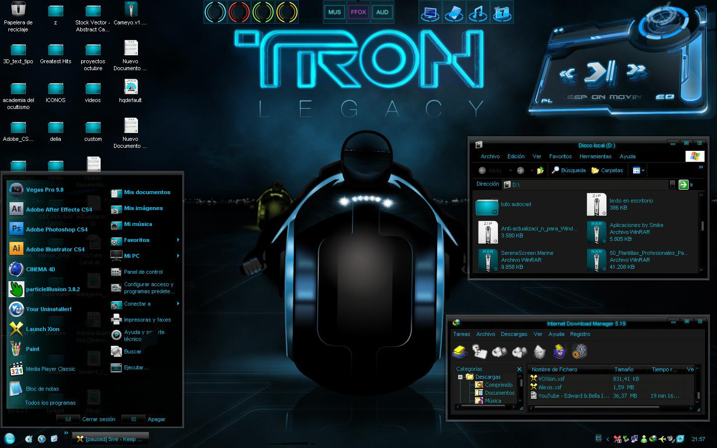 Tron Legacy Desktop by dantenopolis on DeviantArt