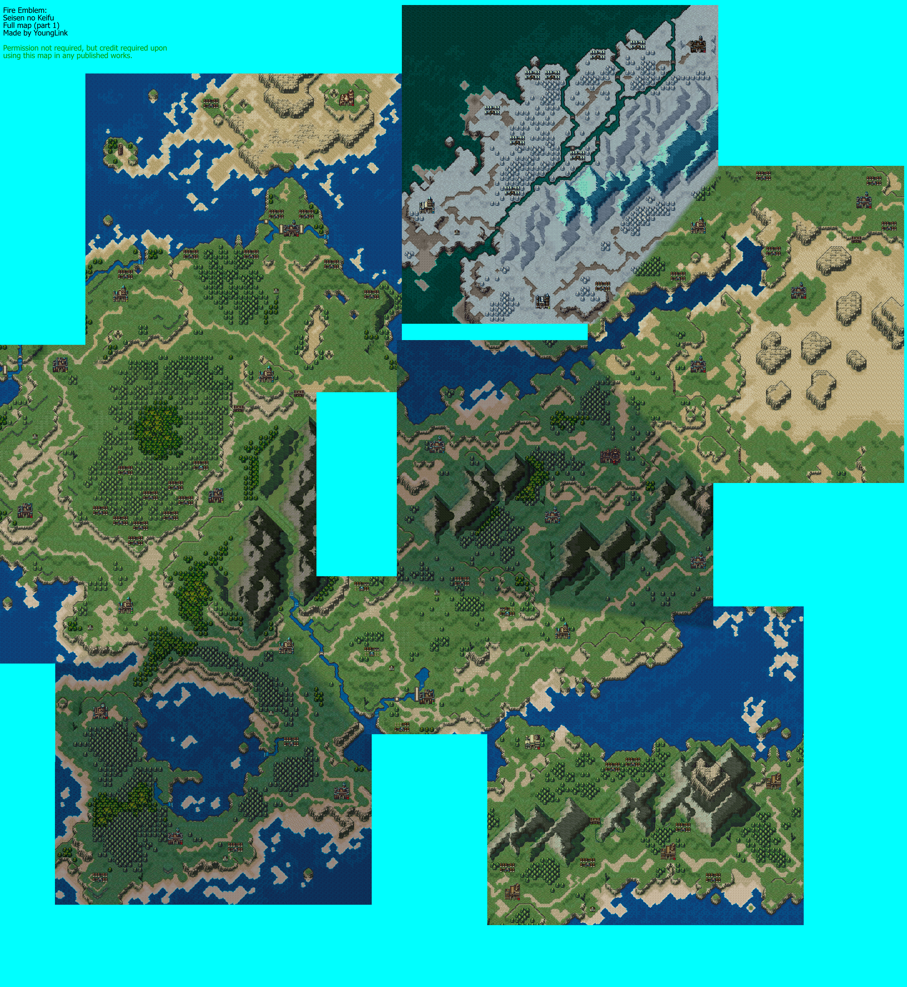 Fire Emblem 4 full map part 1 by YoungLink19 on DeviantArt