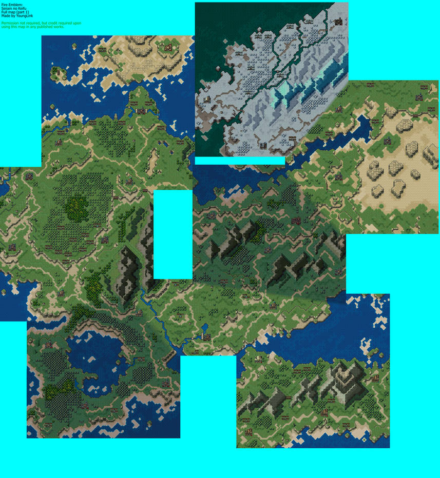 Fe4 Style Map Fire Emblem 4 full map part 1 by YoungLink19 on DeviantArt