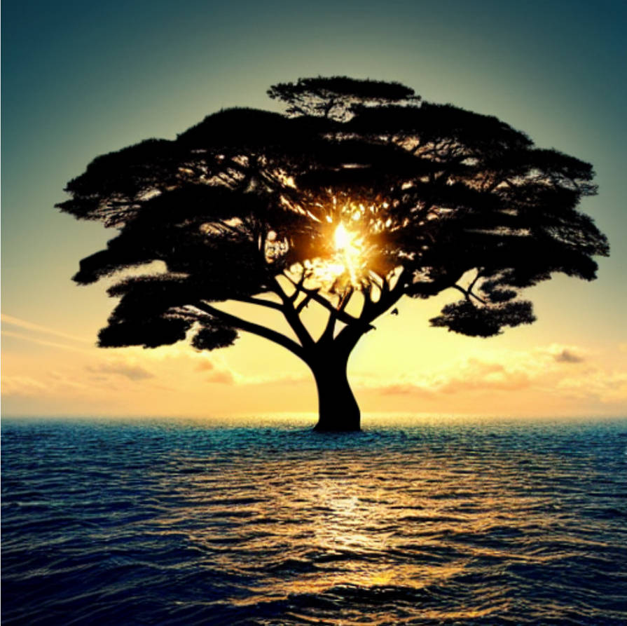 The big tree in the middle of the sea by Clinpictures on DeviantArt