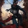 Gwenom V Spidey - Symbiote Face