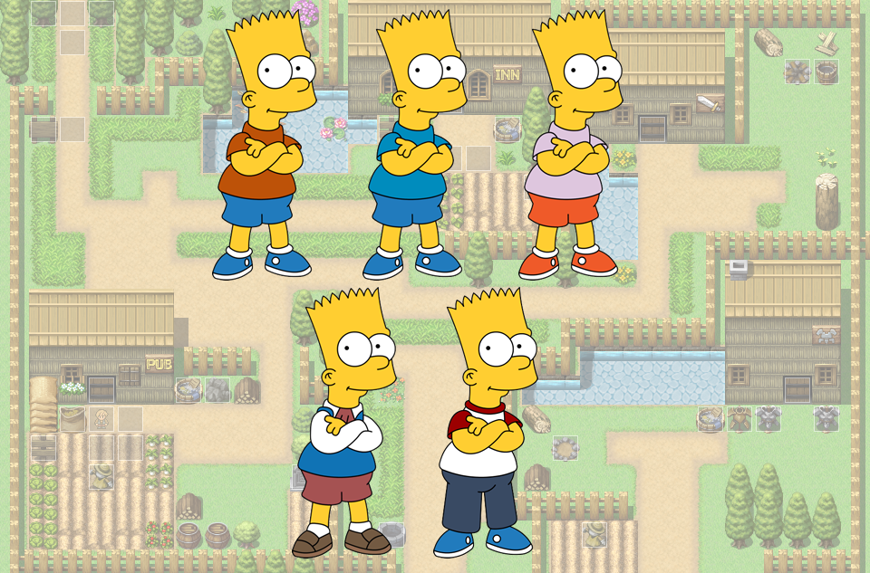 SimpFant - Bart's Outfits by Gazmanafc