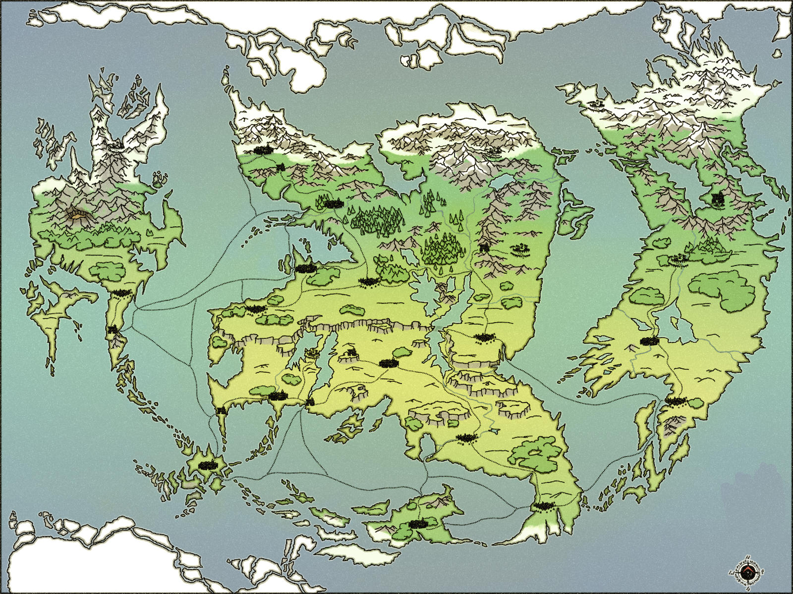 Huge Fantasy Map by LaSouru on DeviantArt