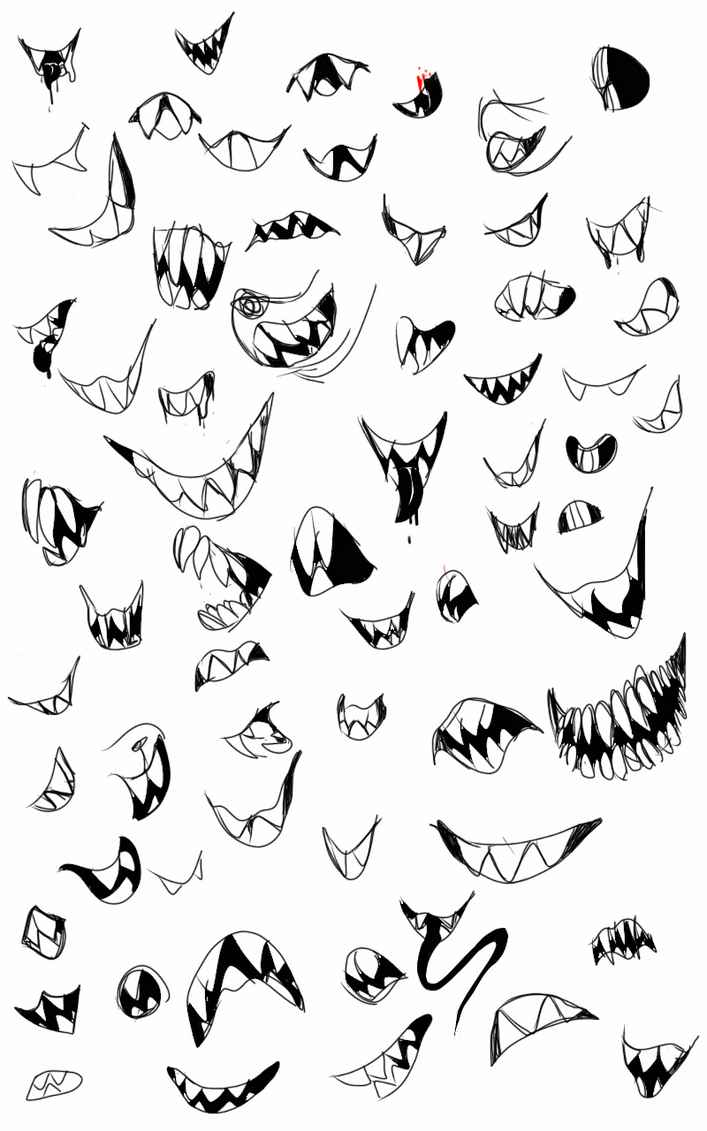 Sharp teeth practice by PonyWithhat on DeviantArt