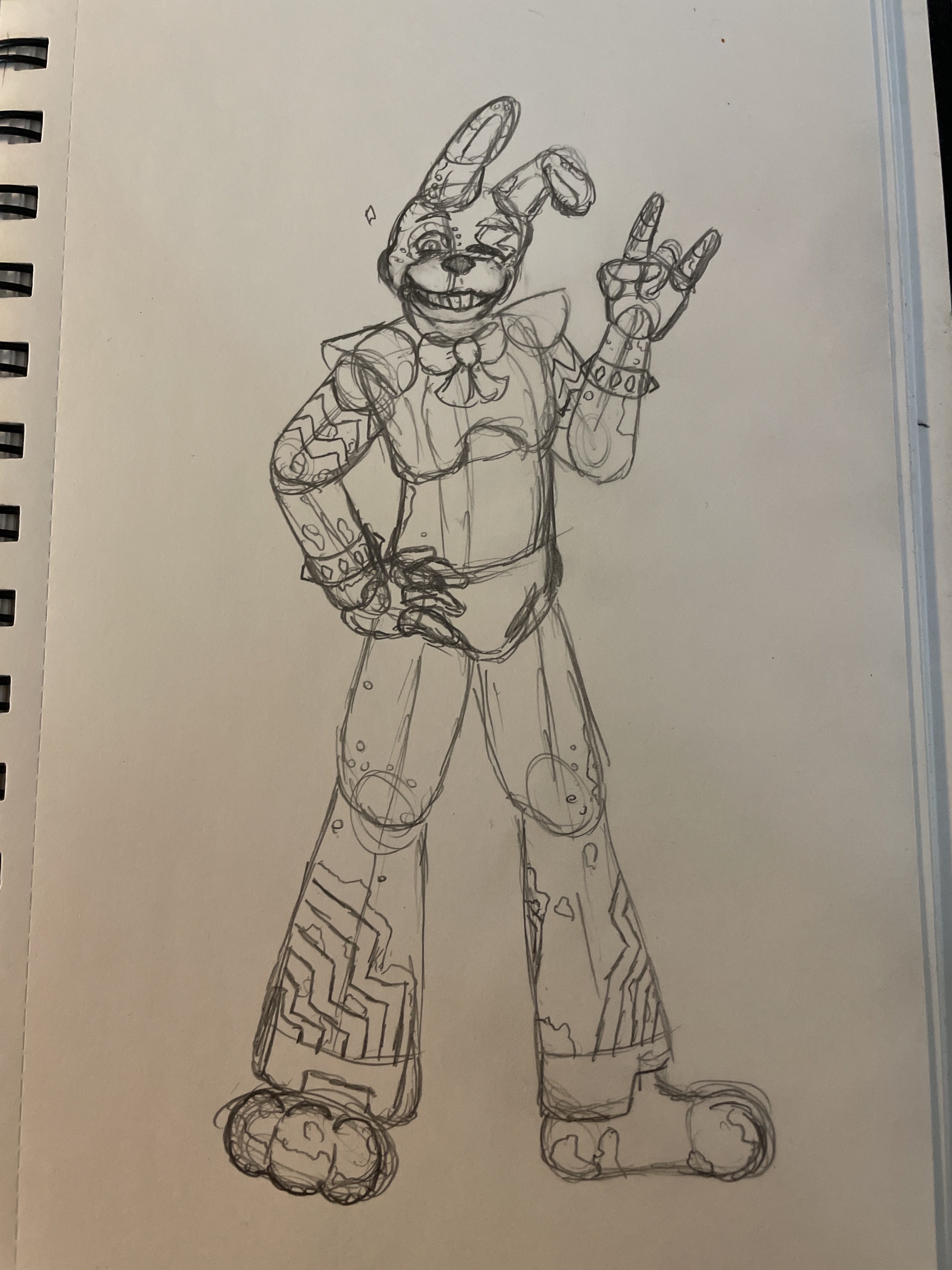 Glamrock Bonnie work sketch by nyacat39 on DeviantArt