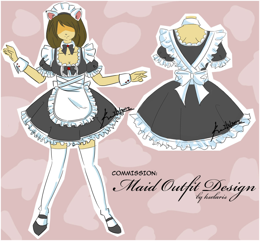 [Commission] Neko Maid Uniform design