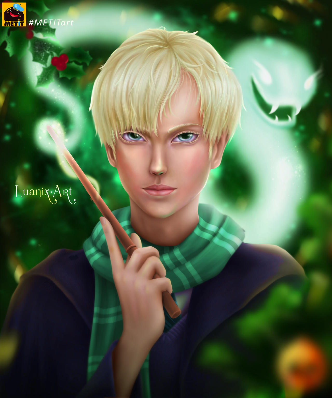 Draco Malfoy (Harry Potter) by Luanix by MetitArt on DeviantArt