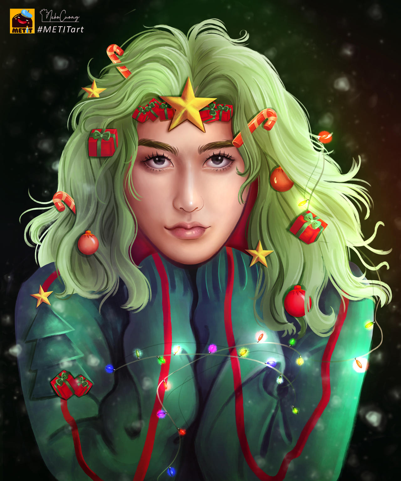 Tree Oc Christmas tree (OC) by NekoCuong by MetitArt on DeviantArt