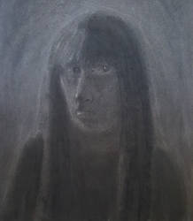 Self-Portrait in Charcoal
