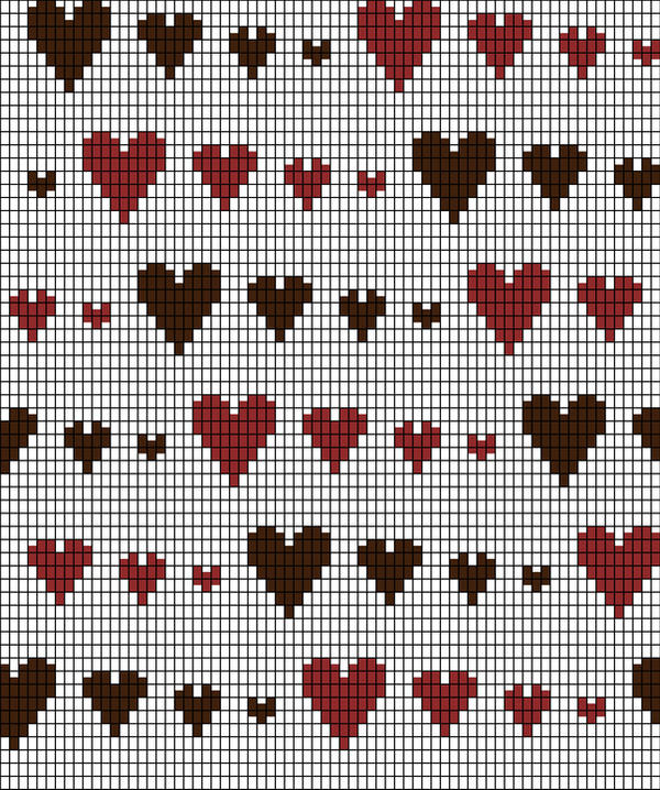 Knitting Chart Runaway Hearts By Redhedinsanity On Deviantart