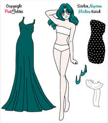 Sailor Moon Paper Doll - Sailor Neptune